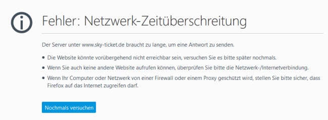 Sky Nicht Erreichbar Sky Nicht Erreichbar